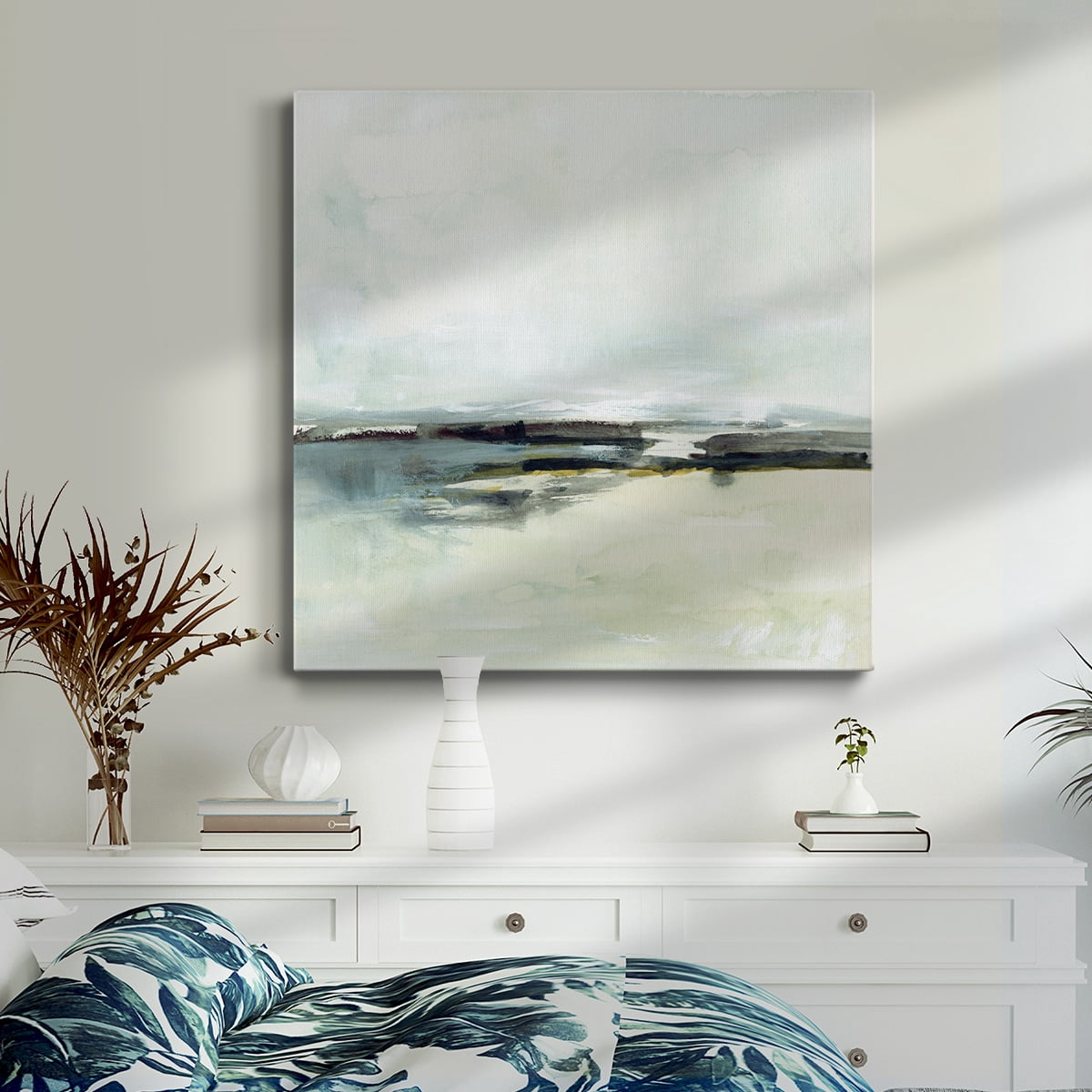 Wexford Home Sage Skies I-Premium Gallery Wrapped Canvas, 40" x 40" - Ready to Hang
