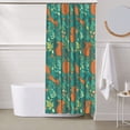 thumbnail image 6 of Shower Curtain, Bohemian Cute Squirrel Plant Waterproof Fabric Plastic Shower Curtain, Drying Fast Bathroom Curtain with 9 Buttonholes, Ruffle Shower Curtain 60x72in, 6 of 8