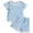 Light Blue, variant on Hiijoy Toddler Girls Casual Outfits Cotton Solid Short Sleeve T Shirt and Shorts Set, Sizes 3-4T