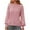 Pink, variant on Fartey Fall Sweaters for Women 2025 Dressy Casual Long Sleeve Mock Neck Pullover Sweater Loose Fit Chunky Knit Jumper Tops Fashion Simple Solid Color Sweaters