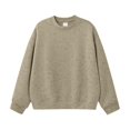 thumbnail image 3 of Grblisyd Girls Crewneck Sweatshirts Kids Fashion Loose Drop Shoulder Pullover Basic Long Sleeve Fall Winter Clothes, 3 of 6