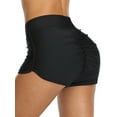 thumbnail image 4 of BeautyIn Swim Bottom for Women Tankini Shorts Tummy Control Black Swimwear Trunks, 4 of 6