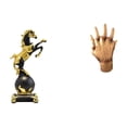 thumbnail image 1 of Figura de escritorio, estatua de caballo, escultura de estante, resina hecha a mano, amantes entrelazados abrazados, diseñada para simbolizar ,, 1 of 8