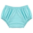 thumbnail image 2 of FYMNSI Newborn Baby Diaper Cover Shorts Pants Unisex Print Bloomers Cloth Diapers Kids Toddler Cute Infant Underwear One Size Light Blue, 2 of 5