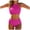 Hot Pink, variant on vigerkar Women High Waisted Bikini Sets - Two Piece Swimsuit High Neck Bathing Suits Tummy Control Swimwear (Black, XL)