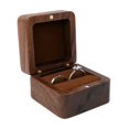 thumbnail image 2 of Ring Box Square Portable Wood Vintage Design Earring Box for Wedding style B One Size, 2 of 13