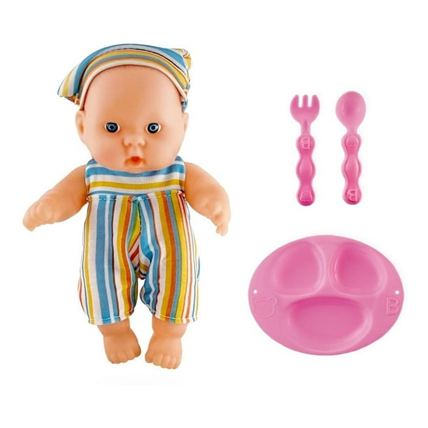 Bebé Muñeco de Juguete Rm Regalomex Cambio de Ropa Plato Cuchara y Más CP871766