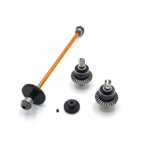 amagogo 4 Pieces Youth Differential Gear Car Shaft Metal Drivetrain Set Power Efficiency Cornering Control Suitable for Unisex Children RC Vehicles Family Competition