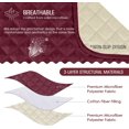 thumbnail image 4 of Non-Slip Recliner Chair Cover Sofa Slipcover, Pet Cover for Large Recliner with Elastic Straps, Washable Chair Seat Cover Recliner Chair Furniture Protector (28'' Oversized, Wine), 4 of 6