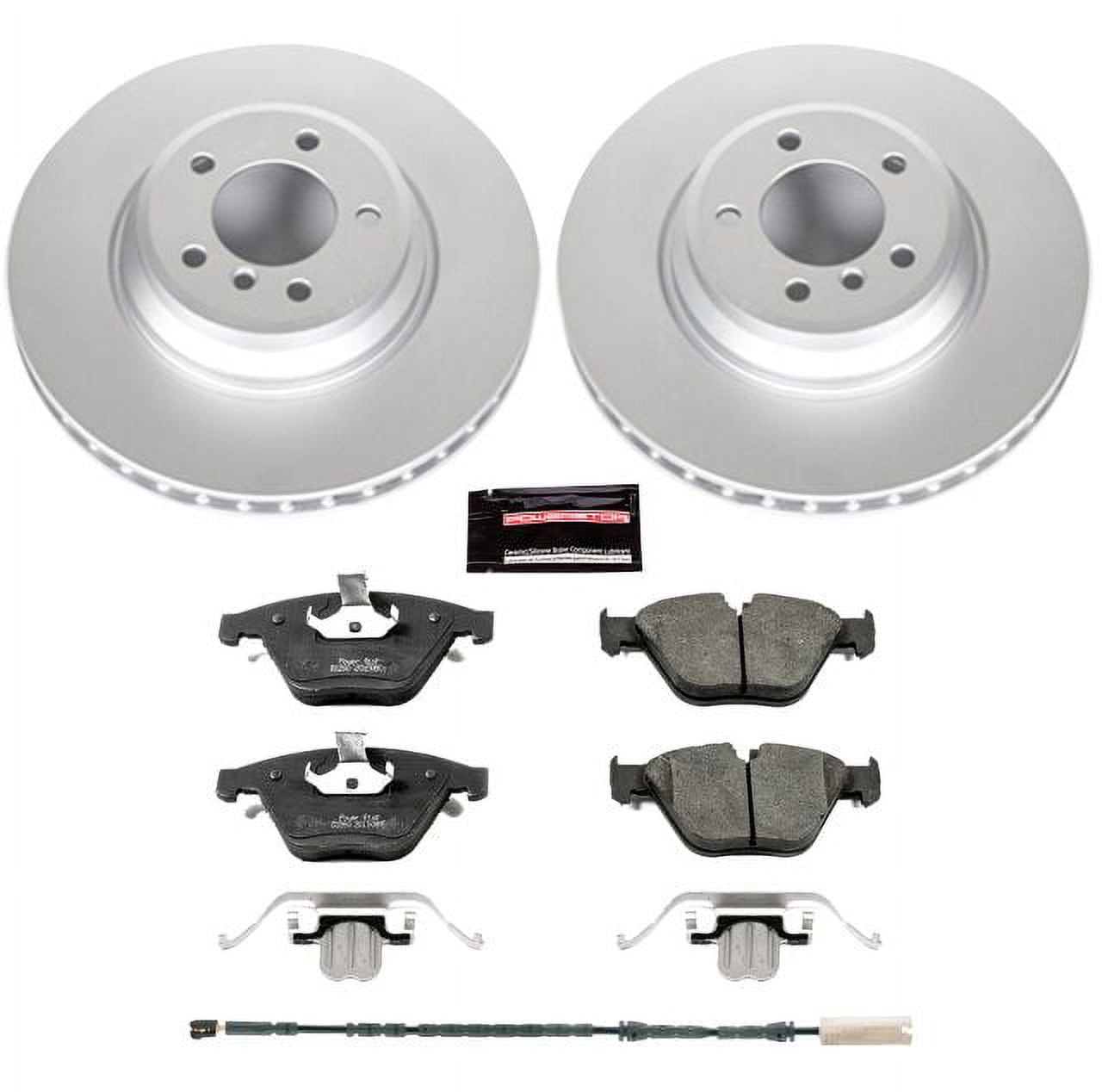 PowerStop Front Geomet Coated Brake Rotor and Pad Kit Fits: BMW Select Models CRK6058