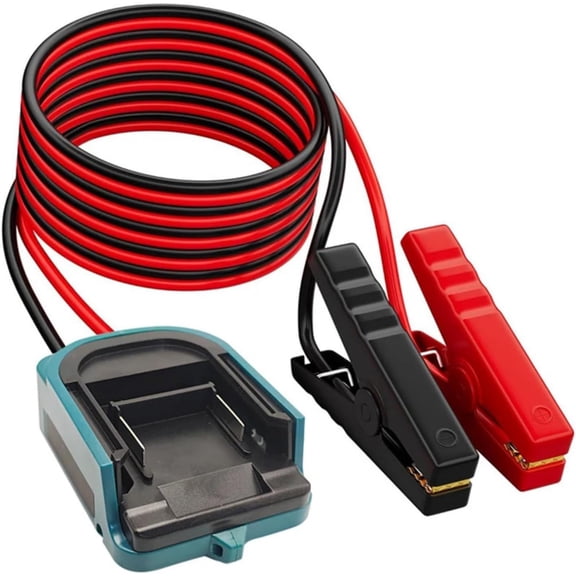 Jumper Cables Adapter for Ma*kita 18V Battery Jump Starting Adapter Auto Booster Cable, 12AWG 5.9FT Portable Battery Jump Starter for Starting Car Light Vehicles(Batteries not included)