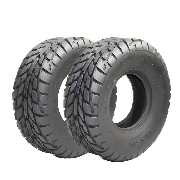ATV/UTV All-Terrain Tires - 25X8.00-12 (Set of 2), 6-PR Tubeless | Fits 12x6.5 Rim | 550 lbs Load Capacity for LCI/SI 60L