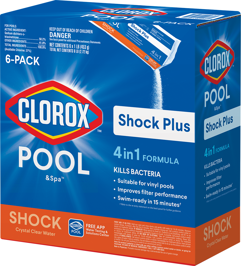 Clorox Pool&Spa Shock Plus Pool Shock for Swimming Pools, 6pk - image 7 of 12