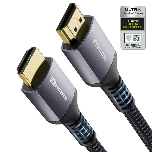 UTAH-8K HDMI 2.1 Cable 6ft 48Gbps, (Certified) Ultra High Speed HDMI Cables, 8K60Hz 4K120Hz 144Hz eARC HDCP 2.2&2.3 SBTM HDR10+ Dolby Compatible with PS5/PlayStation 5/Xbox Series X/Apple TV 4K