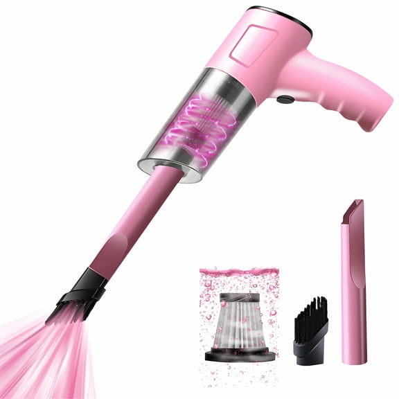 ZEPARO Handheld Vacuum Cleaner,Portable Mini Car Vacuum,6000Pa Powerful Suction Usb Rechargeable Washable Filter Lightweight Cordless Dust Buster Mini Vacuum Cleaner,6.69X5.71In