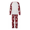 thumbnail image 4 of FOCUSNORM Ensemble de Pyjamas de Noël Assortis pour la Famille, Haut à Col Rond à Manches Longues + Pantalon de Pyjama, 4 of 9