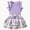 A12clothes for girls Purple, variant on kaprioy Toddler Girl Clothes Toddler Baby Girl Summer Outfit 9 12 18 24 Months 2T 3T 4T Round Neck Lace Sleeve Tank Top and Skirt 2 Pcs Clothes Set