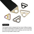 thumbnail image 4 of Unique Bargains 0.79' 20mm Adjuster Triangle with Bar Swivel Clip D Dee Ring Buckle, 10Pack Dark Grey, 4 of 5