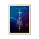 thumbnail image 1 of Cielo estrellado Totem geometría alienígena Cuadro de madera decorativa marco de casa A4, 1 of 3