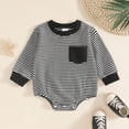 thumbnail image 2 of CAUYDY 3 6 9 Months Preemie Clothes Boy Newborn Sleepers 1T 2T Baby Boys Long Sleeve Romper Pajamas Infant Bodysuit Fall Winter Black for Sizes 0-3 Months, 2 of 7