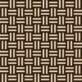 thumbnail image 1 of Ahgly Company Indoor Square Patterned Black Bean Brown Area Rugs, 7' Square, 1 of 6