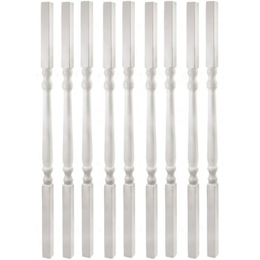 Plum Fittings Colonial Style Vinyl Railing Spindle Balusters 9 Pack 1 1/4" Sq x 34"