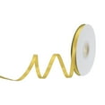 thumbnail image 1 of Uxcell Satin Ribbon Grosgrain Solid Silk Wedding Bouquet Ribbon for Valentine's Day Gift Wrapping Cake Box Bows Gold Yellow-1/4" x 25 Yard, 1 of 7
