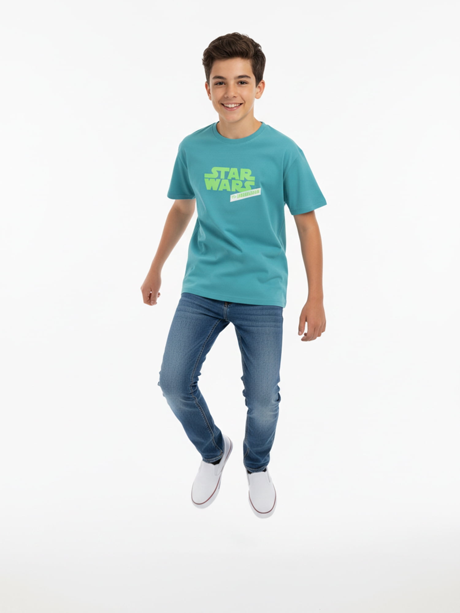 Star Wars, Boys' Relaxed Graphic T-Shirt, Mandalorian, Sizes 4-18