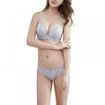 thumbnail image 3 of Women'S Solid Lace Push Up Bra Set, 3 of 4