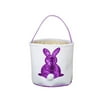 Easter Day Basket Canvas Gift Holiday Rabbit Bunny Printed Carry Eggs Candy Bag