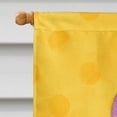 thumbnail image 3 of Carolines Treasures BB8257CHF Flamingo Floaty Yellow Polkadot Flag Canvas House Size  Large multicolor, 3 of 4
