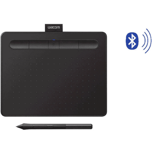 Wacom Intuos Tablette graphique Bluetooth de taille moyenne - Noir