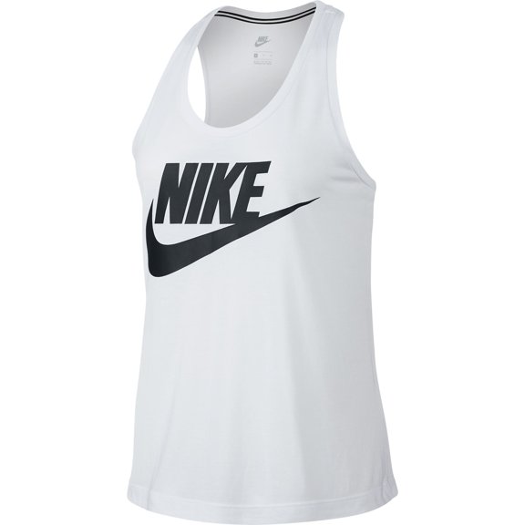 Nike Essential Sportswear Casual Athletic Women's Tank Top White/Black 831731-100