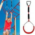 thumbnail image 2 of Colorful Swing Gymnastic Rings Outdoor Backyards Play Sets Playground Equipment Ring, 2 of 5