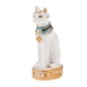 thumbnail image 2 of Escultura de estatua de gato Mau egipcio de resina, coleccionables Blanco Gloria Escultura de Buda de resina, 2 of 8