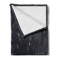 thumbnail image 2 of Abstract Soft Flannel Fleece Throw Blanket, Continuous Abstract Cartoon Style Stars at Night Cosmos Pattern, Cozy Plush for Indoor and Outdoor Use, 70" x 90", Multicolor, by Ambesonne, 2 of 5