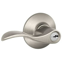 Schlage F80-Acc-Lh Accent Left Handed Single Cylinder Keyed Entry Storeroom Door Lever Set