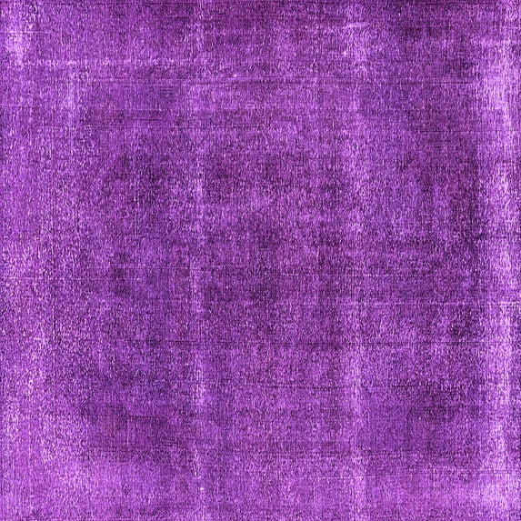 Ahgly Company Indoor Square Oriental Purple Industrial Area Rugs, 4' Square