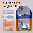 thumbnail image 3 of CHUANK Betta Fish Tanks  Aquarium Tanks  Stackable Mini Fish Tank Aquarium Tank Kit  3/5 Gallon Rectangular Fish Bowl with Aquarium Gravel Decoration  Cube Tank for Seaweed Balls Sea Monk, 3 of 6