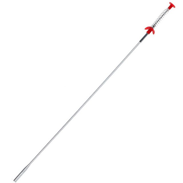 Gancho para dragado de tuberías, resistente y fiable, con múltiples dientes, 60 cm, ideal para cocina y baño.
