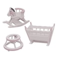 thumbnail image 4 of BRIGHTFUFU 1 Set Miniatura Niños Muebles Muebles de madera Crading Rocking Horse Set, 4 of 7