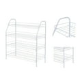 thumbnail image 4 of MAINSTAYS 4-Tier White Metal Shoe Rack and Accessories Storage, Holds up to 12 pairs, 4 Tier Wire Shelf, 4 of 7