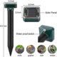 thumbnail image 2 of 8 Pack Solar Powered Snake Repellent for Outdoors,Ultrasonic Snake Repellent,Solar Snake Repellent for Outdoors, 2 of 5
