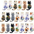 thumbnail image 1 of 1 Box 20Pcs Cat Enamel Charm Jewelry Cat Charms Colorful Alloy Small Pet Cats Flower Kitten Animal Metal Dangle Pendants Charms for Jewelry Making Charms Necklaces Bracelets Supplies DIY Crafting, 1 of 4