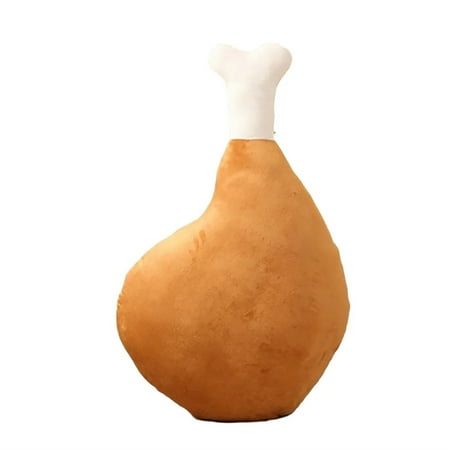 XIANXIAN Chicken Leg Shaped Plush Throw Pillow Soft Drumstick Pillow for Home Decor Nap Rest Simulation Food Chicken Leg Plush Toy 23.6 Inch