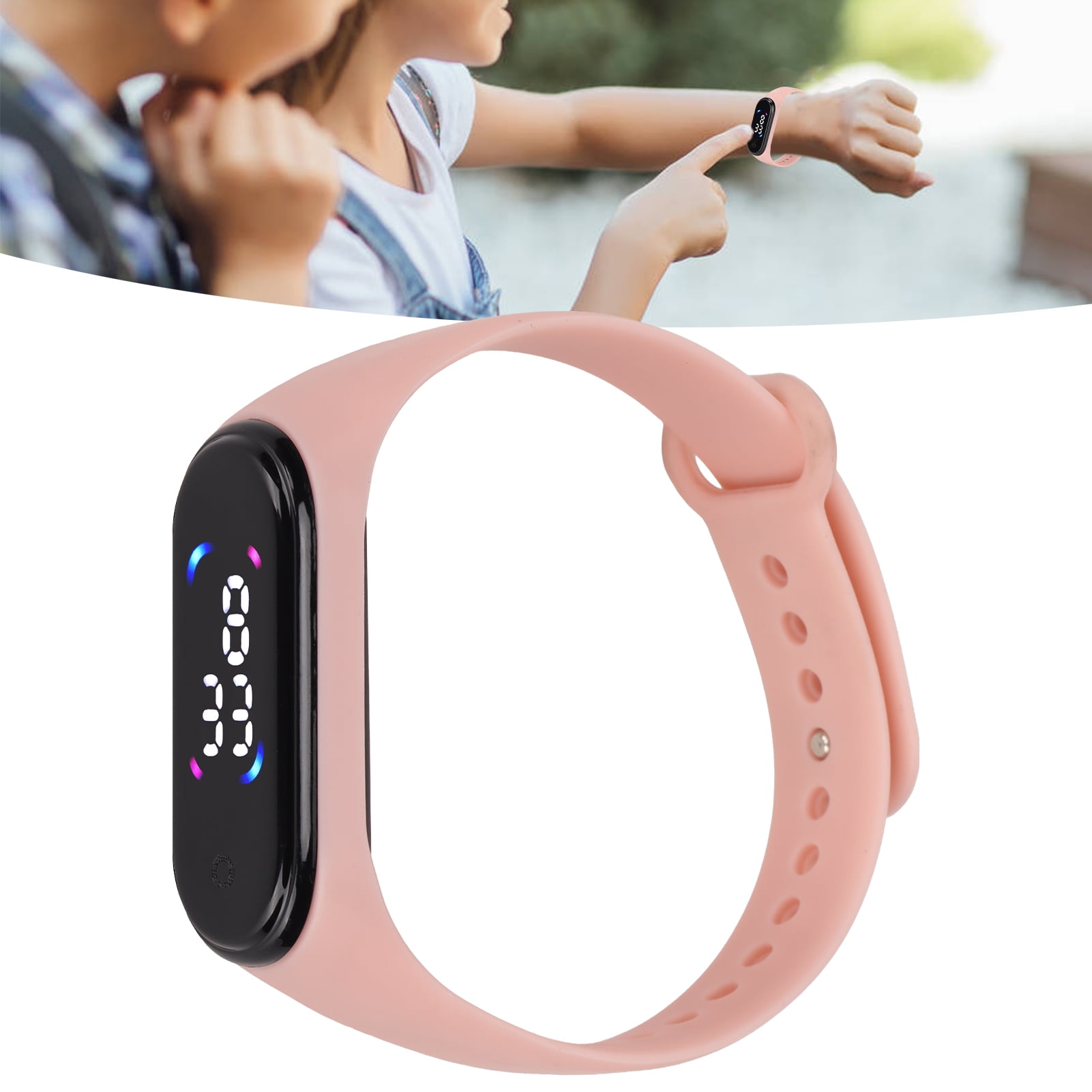 M6 Watch, Beautiful Fade Resistance Fashionable Comfortable To Wear Adjustable Watchband Fitness Watch  For Exercise For Outdoor