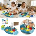 thumbnail image 1 of Play With Running Water Role Playing Toddler Girl With Rotating Faucet Play Food & Kitchen Utensils Simulation Kitchen Playset For Kids|Playsets, 1 of 7