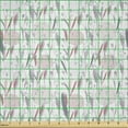 thumbnail image 2 of Ambesonne Floral Fabric by the Yard Microfiber, Soft Tone Branches Botany, 1 Yard, Pastel Pink and Pale Grey, 2 of 2