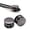Dark Gray, variant on Metal Drawstring Spring Stopper Fastener Round Slider Toggles for Hoodie Backpack 0.55*0.37 in