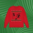 thumbnail image 5 of Old Glory Ninja Ninjas Attack Ugly Christmas Sweater Youth Long Sleeve T Shirt, 5 of 6